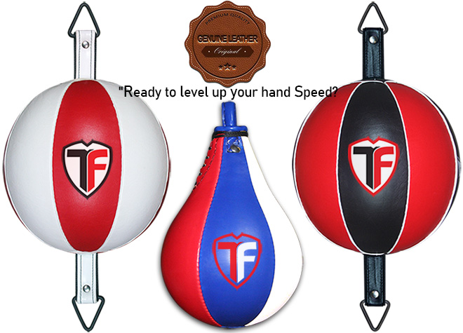 punching speed bags-double end balls-leather